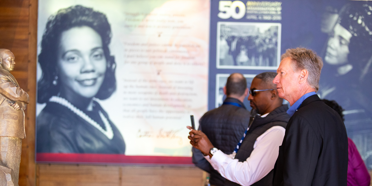 Baird's Steven Booth visiting the Martin Luther King, Jr. National Historical Park.
