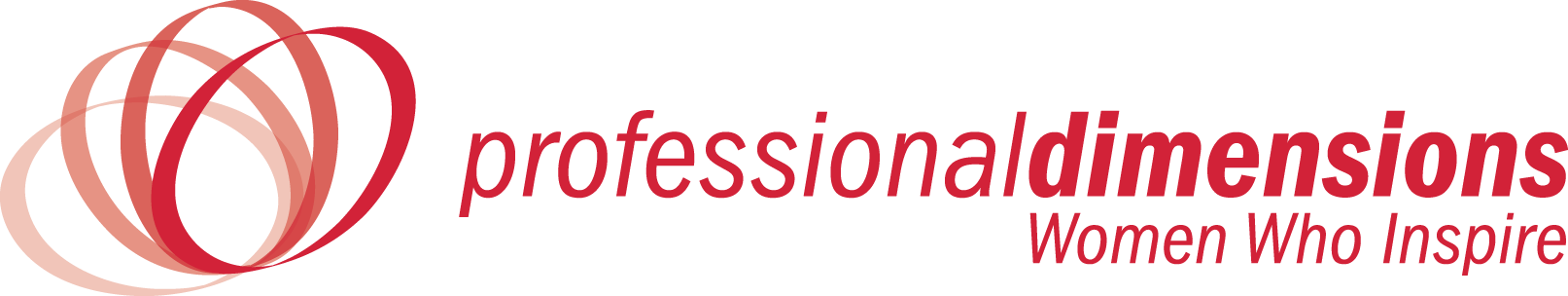 Professional Dimensions logo with tagline Women Who Inspire