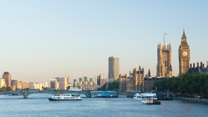 London skyline from 2000